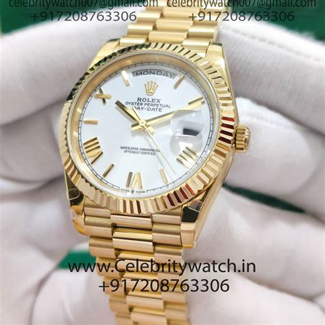 rolex day date gold schwarz replica|rolex day date super clone.